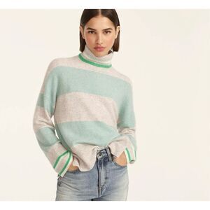 J.Crew striped wool blend supersoft yarn sweater xs
